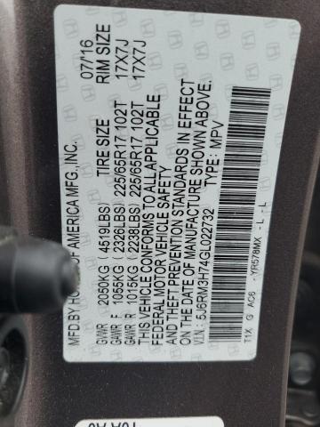 Photo 13 VIN: 5J6RM3H74GL022732 - HONDA CRV 