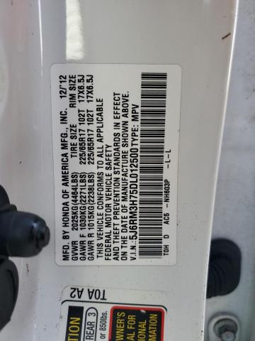 Photo 9 VIN: 5J6RM3H75DL012500 - HONDA CR-V EXL 