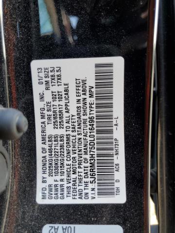 Photo 11 VIN: 5J6RM3H75DL016496 - HONDA CRV 