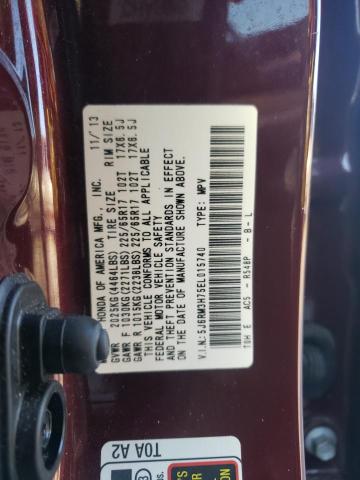 Photo 9 VIN: 5J6RM3H75EL015740 - HONDA CR-V EXL 