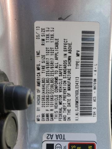 Photo 13 VIN: 5J6RM3H76DL034313 - HONDA CRV 