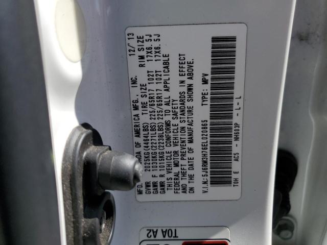 Photo 12 VIN: 5J6RM3H76EL020865 - HONDA CR-V EXL 