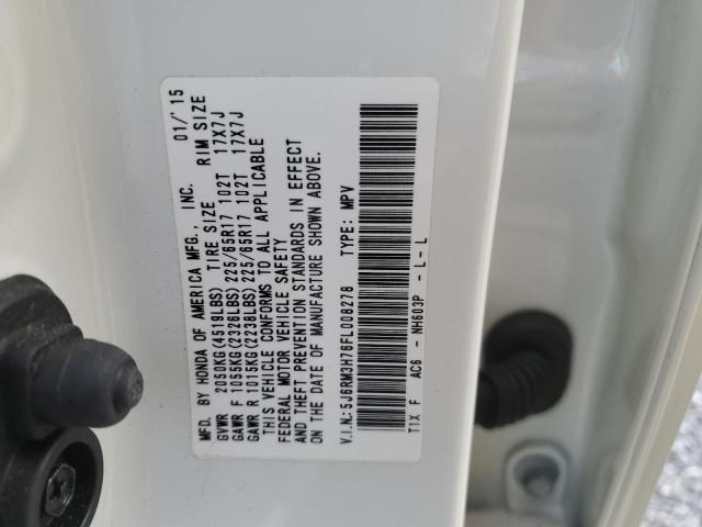 Photo 11 VIN: 5J6RM3H76FL008278 - HONDA CRV 