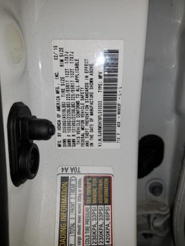 Photo 12 VIN: 5J6RM3H76FL010533 - HONDA CR-V EXL 