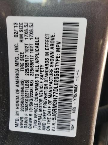 Photo 12 VIN: 5J6RM3H77DL020565 - HONDA CRV 