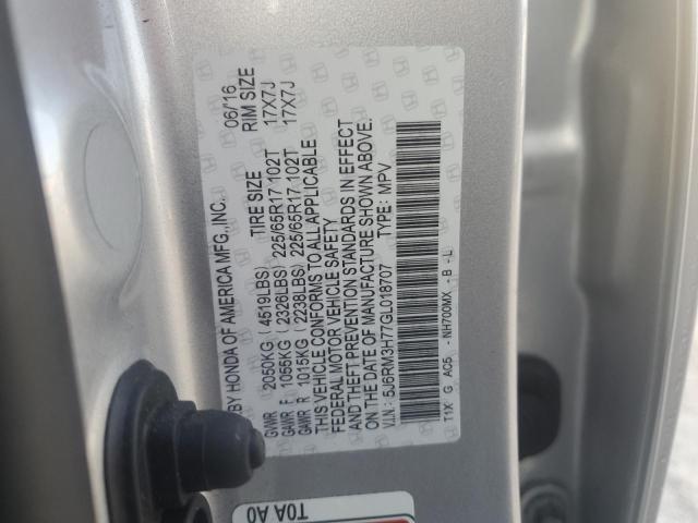 Photo 13 VIN: 5J6RM3H77GL018707 - HONDA CR-V EXL 