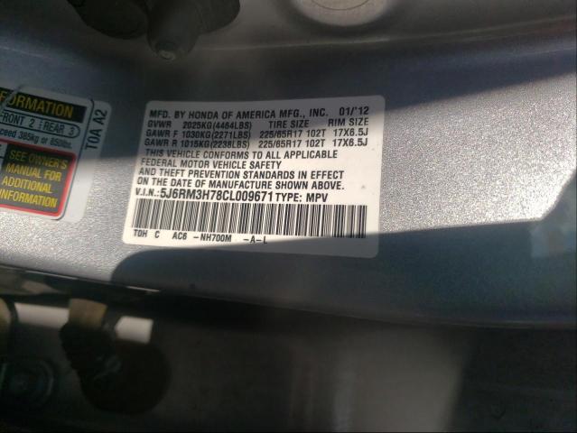 Photo 9 VIN: 5J6RM3H78CL009671 - HONDA CR-V EXL 