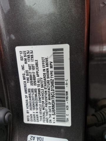 Photo 11 VIN: 5J6RM3H78CL013462 - HONDA CR-V EXL 