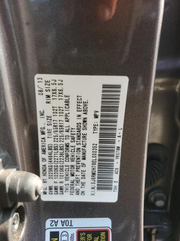 Photo 12 VIN: 5J6RM3H79EL000352 - HONDA CR-V EXL 