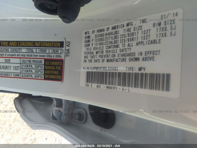 Photo 8 VIN: 5J6RM3H79EL025462 - HONDA CR-V 