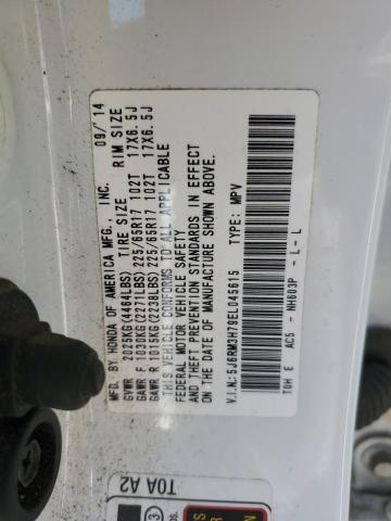 Photo 11 VIN: 5J6RM3H79EL045615 - HONDA CR-V EXL 