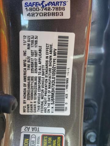 Photo 12 VIN: 5J6RM3H7XDL010502 - HONDA CR-V EXL 