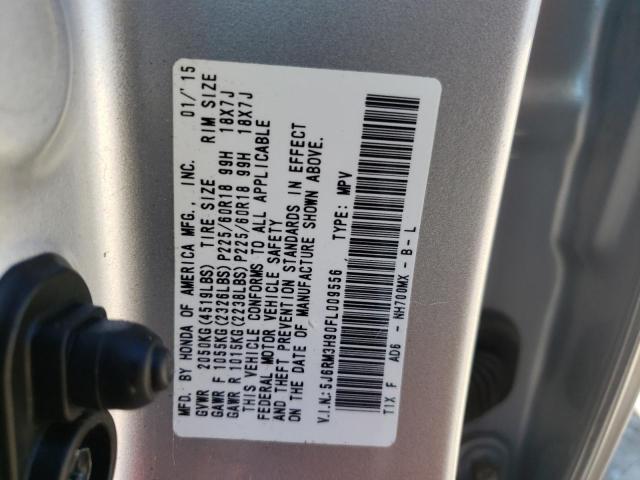 Photo 9 VIN: 5J6RM3H90FL009556 - HONDA CR-V TOURI 