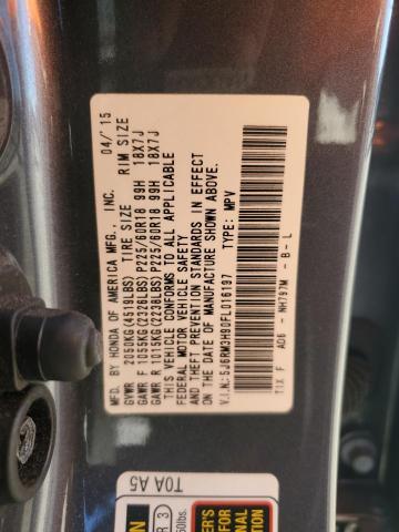 Photo 12 VIN: 5J6RM3H90FL016197 - HONDA CR-V TOURI 