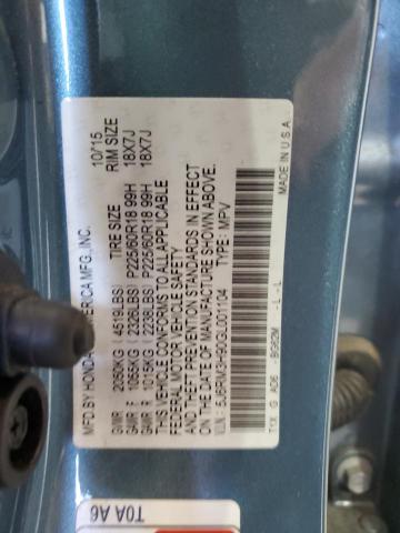 Photo 13 VIN: 5J6RM3H90GL001104 - HONDA CR-V TOURI 