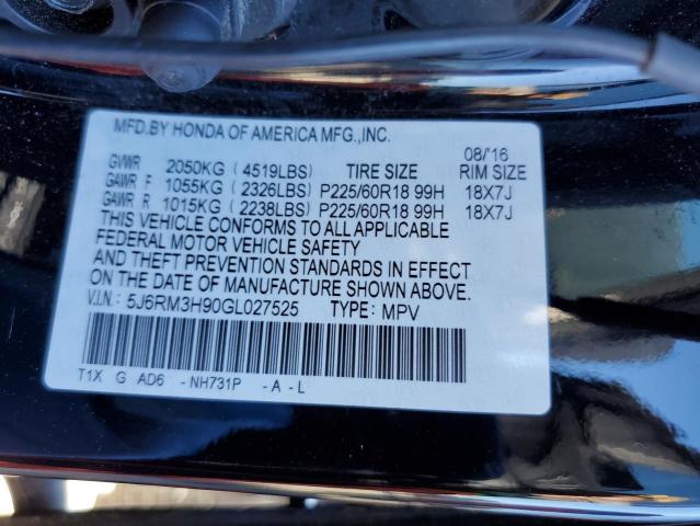 Photo 13 VIN: 5J6RM3H90GL027525 - HONDA CR-V TOURI 