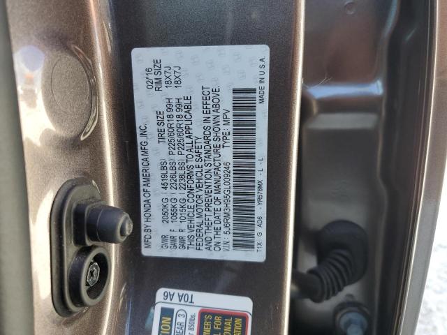 Photo 12 VIN: 5J6RM3H95GL009246 - HONDA CR-V TOURI 