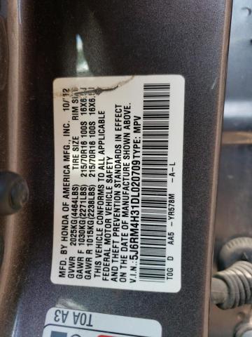 Photo 11 VIN: 5J6RM4H31DL020709 - HONDA CR-V LX 