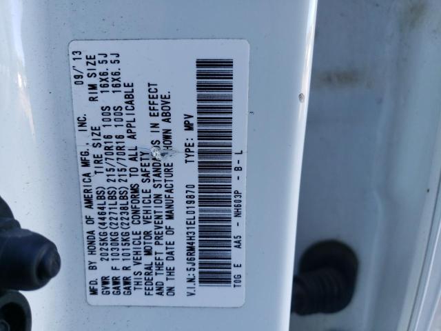 Photo 19 VIN: 5J6RM4H31EL019870 - HONDA CR-V LX 