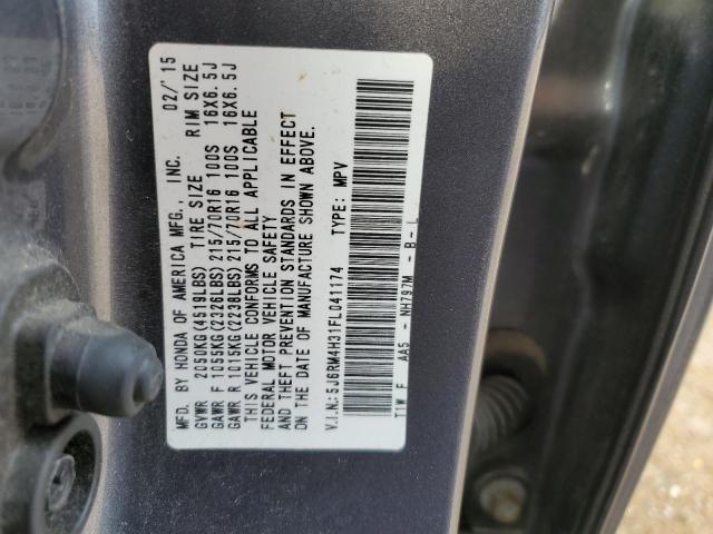 Photo 12 VIN: 5J6RM4H31FL041174 - HONDA CR-V LX 