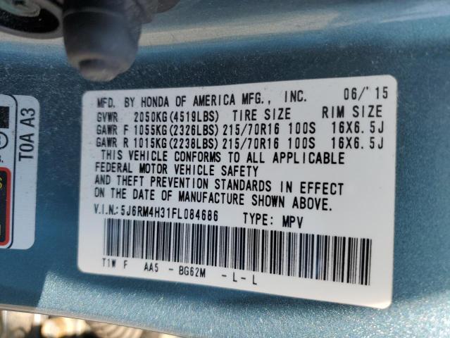 Photo 11 VIN: 5J6RM4H31FL084686 - HONDA CRV 