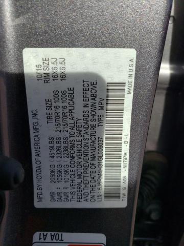 Photo 13 VIN: 5J6RM4H31GL006037 - HONDA CRV 