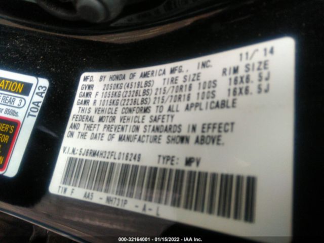 Photo 8 VIN: 5J6RM4H32FL016249 - HONDA CR-V 