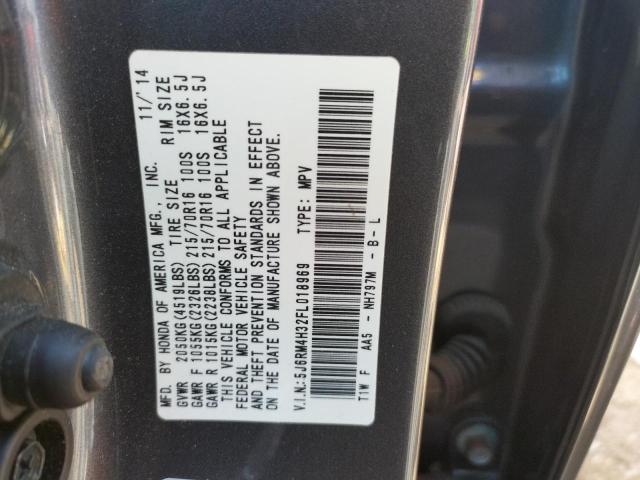 Photo 9 VIN: 5J6RM4H32FL018969 - HONDA CR-V LX 