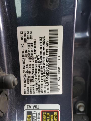 Photo 12 VIN: 5J6RM4H33CL054200 - HONDA CRV 