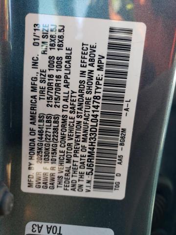 Photo 11 VIN: 5J6RM4H33DL041478 - HONDA CRV 