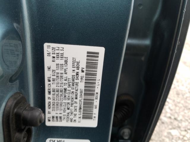 Photo 9 VIN: 5J6RM4H33FL084687 - HONDA CR-V LX 