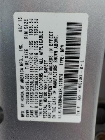 Photo 11 VIN: 5J6RM4H33FL120670 - HONDA CRV 