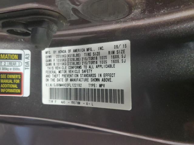 Photo 11 VIN: 5J6RM4H33FL122192 - HONDA CRV 