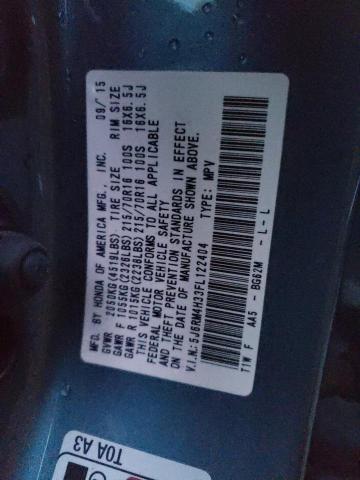 Photo 11 VIN: 5J6RM4H33FL122404 - HONDA CRV 