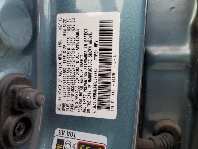 Photo 11 VIN: 5J6RM4H34FL076887 - HONDA CRV 