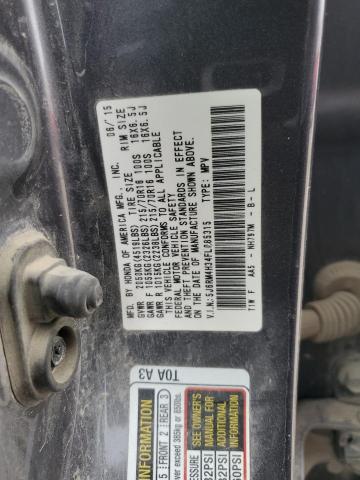 Photo 12 VIN: 5J6RM4H34FL085315 - HONDA CR-V LX 