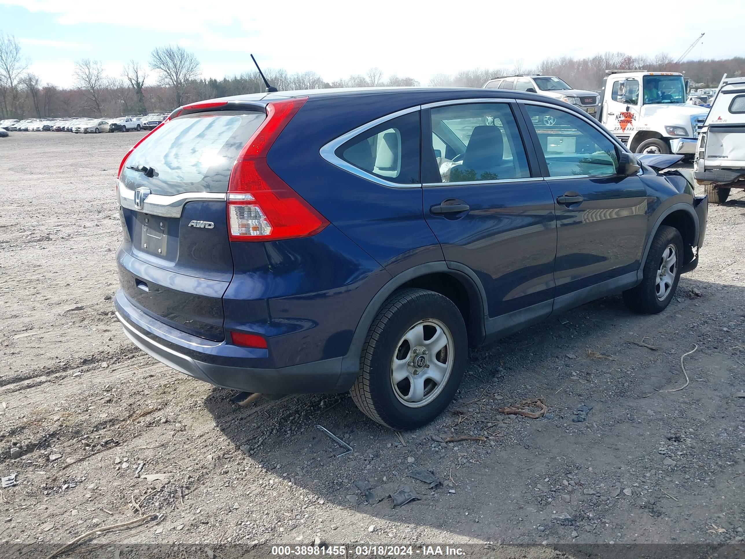 Photo 3 VIN: 5J6RM4H35FL015273 - HONDA CR-V 