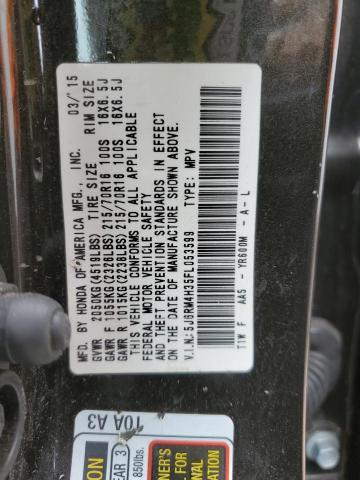 Photo 12 VIN: 5J6RM4H35FL053599 - HONDA CRV 