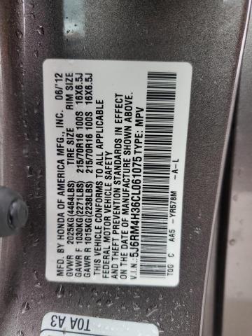 Photo 12 VIN: 5J6RM4H36CL061075 - HONDA CRV 