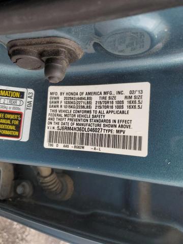 Photo 13 VIN: 5J6RM4H36DL046027 - HONDA CR-V LX 