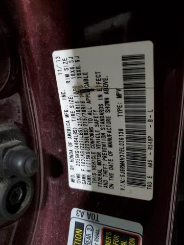 Photo 12 VIN: 5J6RM4H37EL036138 - HONDA CR-V LX 