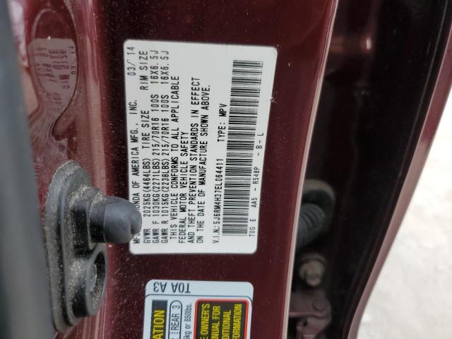 Photo 12 VIN: 5J6RM4H37EL064411 - HONDA CRV 