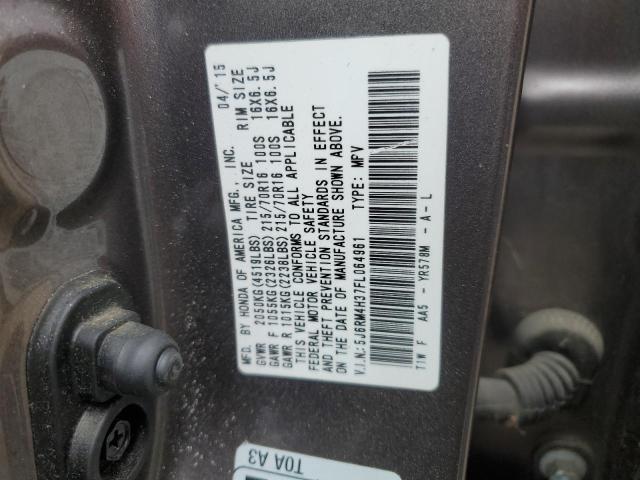 Photo 13 VIN: 5J6RM4H37FL064961 - HONDA CR-V LX 