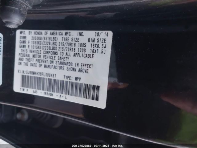 Photo 8 VIN: 5J6RM4H39FL000467 - HONDA CR-V 