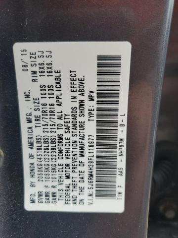 Photo 13 VIN: 5J6RM4H39FL116977 - HONDA CR-V LX 