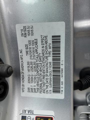 Photo 13 VIN: 5J6RM4H39GL116348 - HONDA CRV 