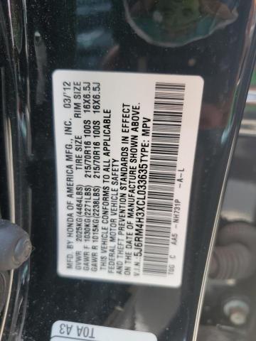 Photo 12 VIN: 5J6RM4H3XCL033635 - HONDA CR-V LX 