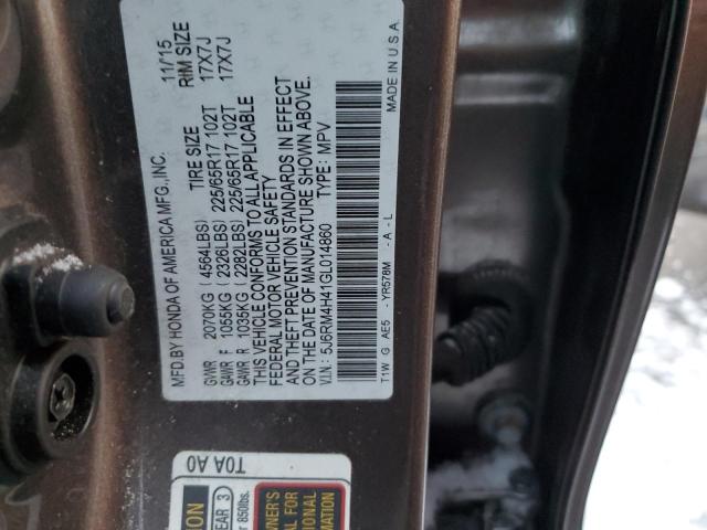 Photo 13 VIN: 5J6RM4H41GL014860 - HONDA CRV 