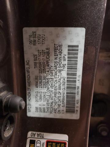 Photo 12 VIN: 5J6RM4H41GL092040 - HONDA CRV 