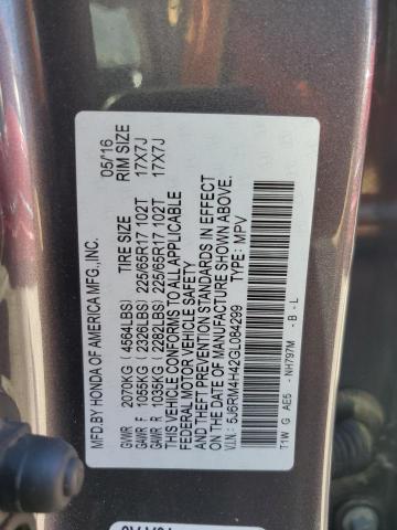 Photo 11 VIN: 5J6RM4H42GL084299 - HONDA CR-V SE 